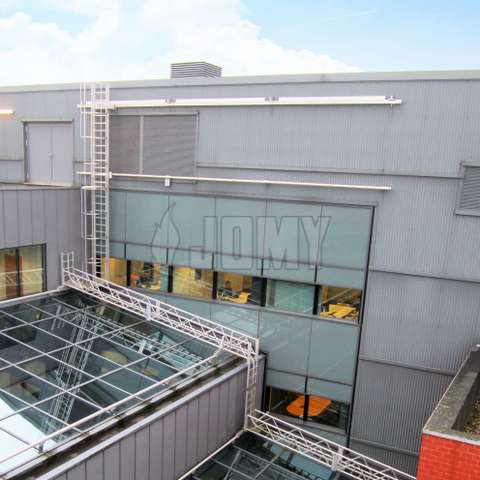 Building Maintenance Units - BMU Building Maintenance Units in aluminium for the maintenance of horizontal, vertical, sloped, round or curved surfaces.